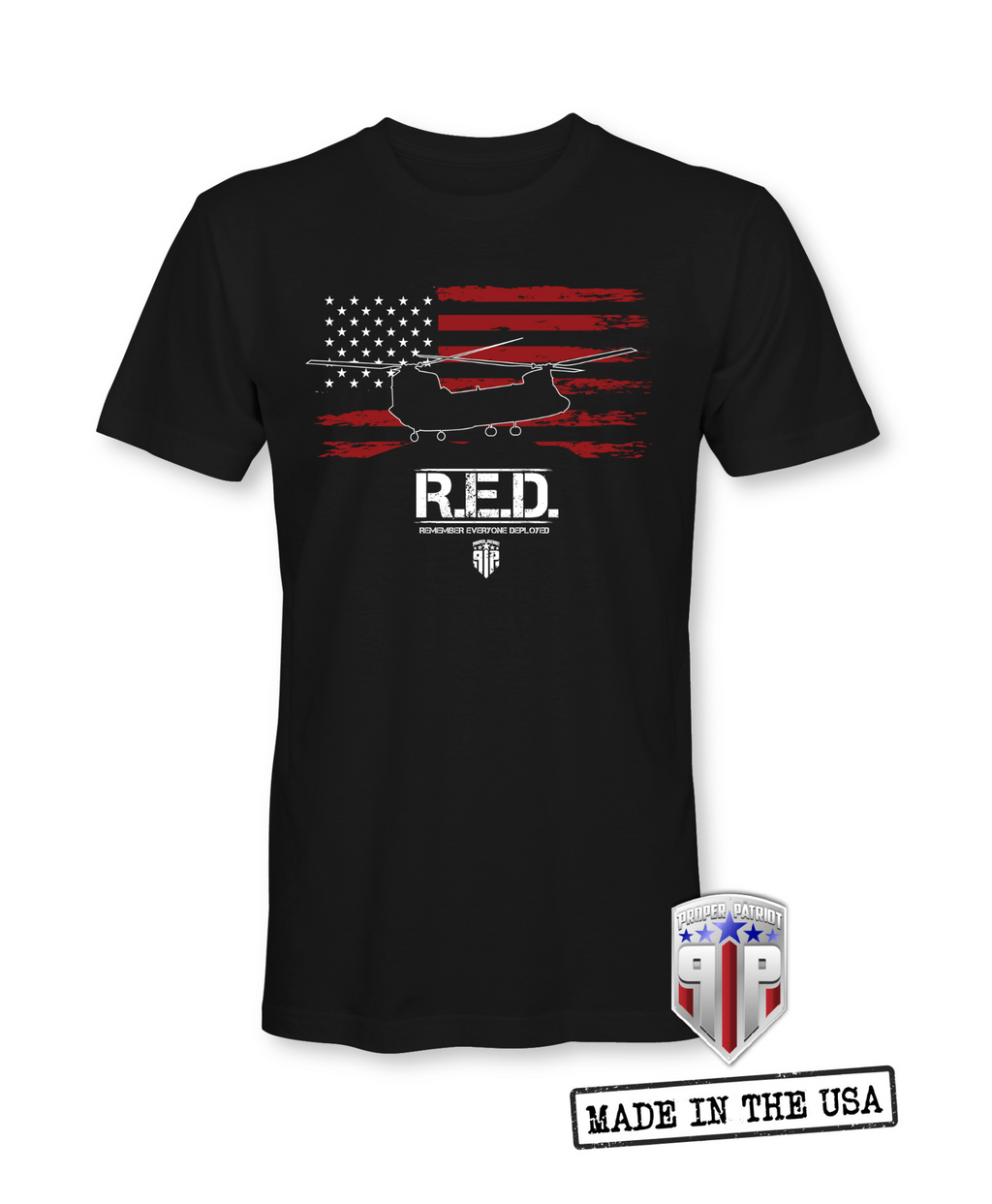 RED Friday Military Operations - Remember Everyone Deployed - Patriotic Shirts for Men