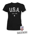 U.S.A. 1776 - USA Apparel Shirts - Women's Patriotic Shirts - Proper Patriot