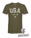 U.S.A. 1776 - America Shirts - Patriotic Shirts for Men - Proper Patriot