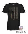 Camo Fall Leaves Flag - American Spirit Apparel - USA Shirts - Patriotic Shirts for Men - Proper Patriot