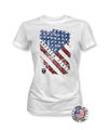 America First - American Flag Shirt - Women's Patriotic Shirts - Proper Patriot