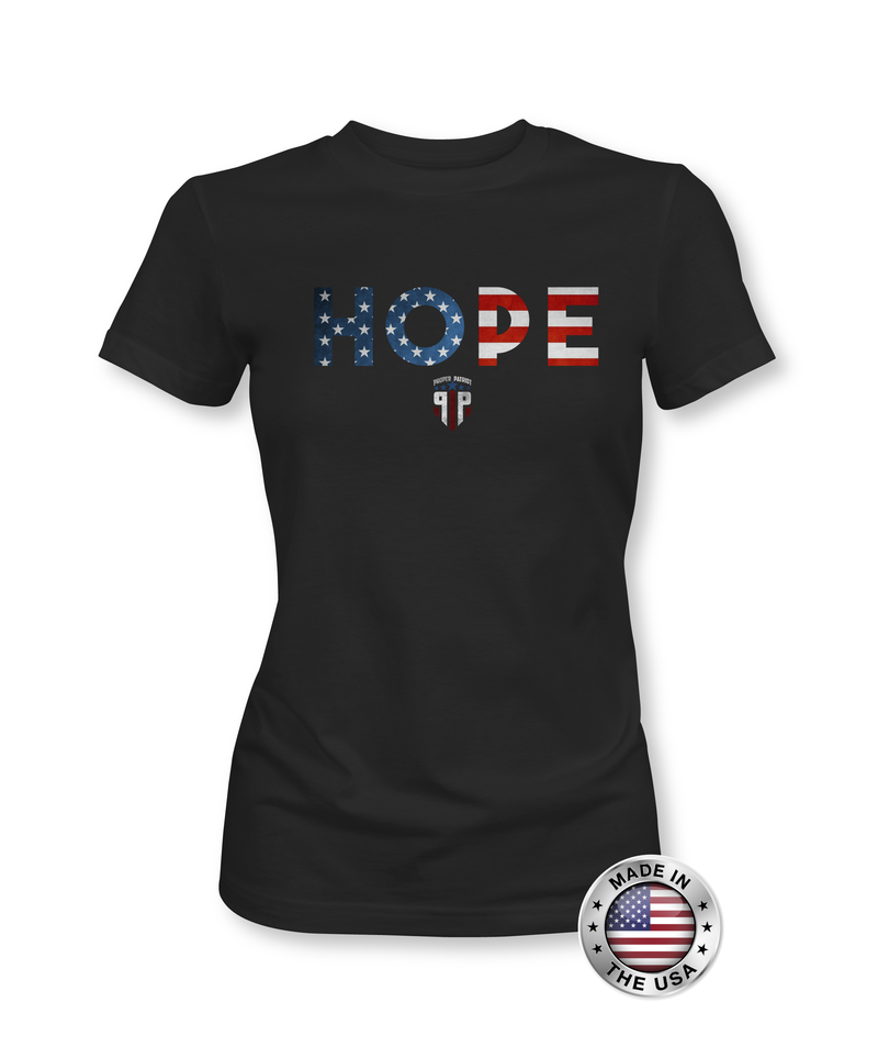 Hope American Flag Shirt - USA Shirt - Women's Patriotic Shirts - Proper Patriot