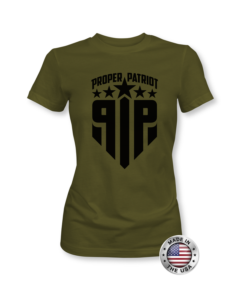 Black Logo - Proper Patriot - Women's Patriotic Shirts - Proper Patriot