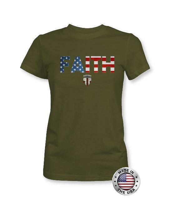 Faith American Flag Shirt - USA Shirt - Women's Patriotic Shirts - Proper Patriot