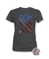 America First - American Flag Shirt - Women's Patriotic Shirts - Proper Patriot
