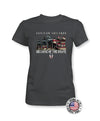 Land Of The Free Because Of The Brave - American Flag Shirt - Women's Patriotic Shirts - Proper Patriot